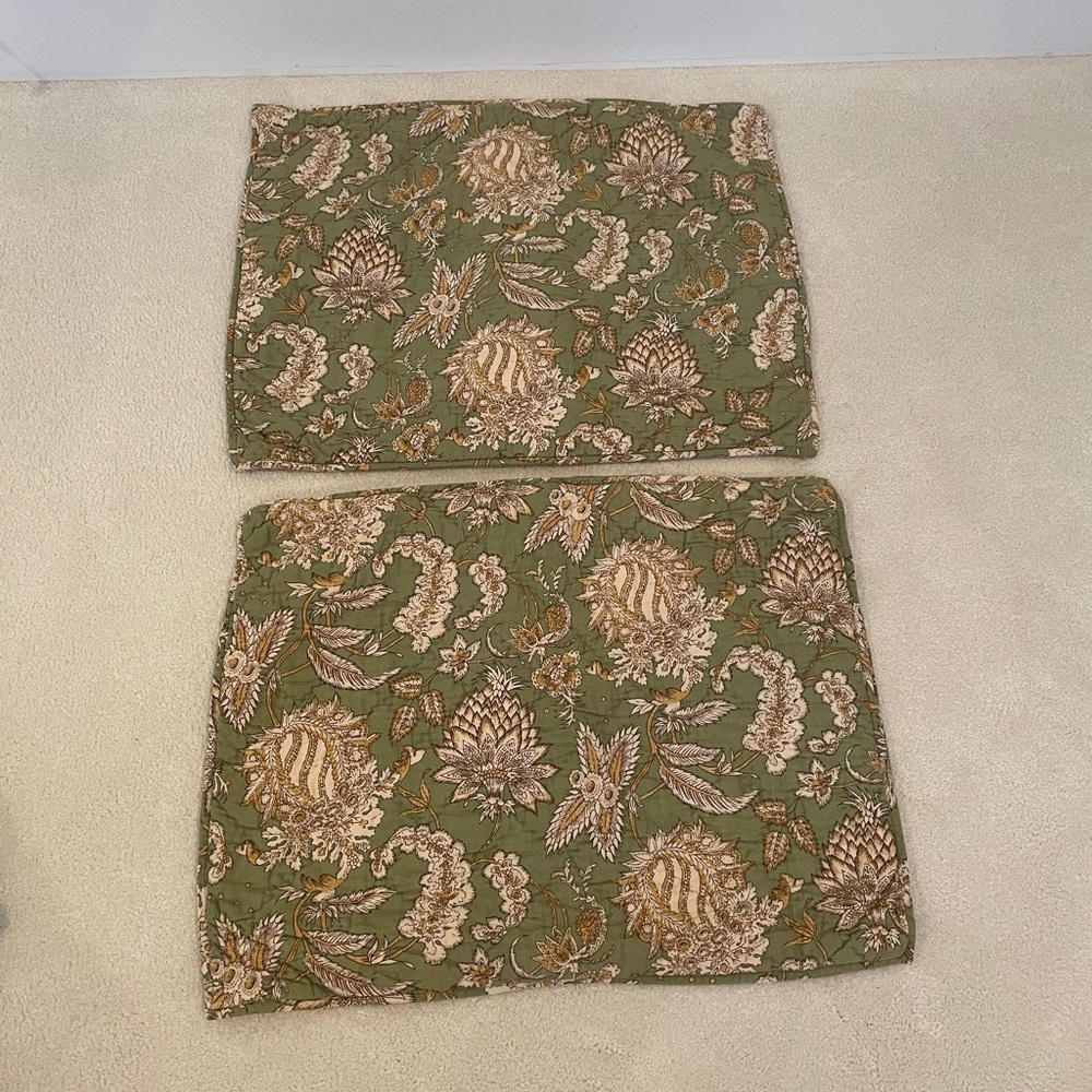 Pottery Barn duvet and shams